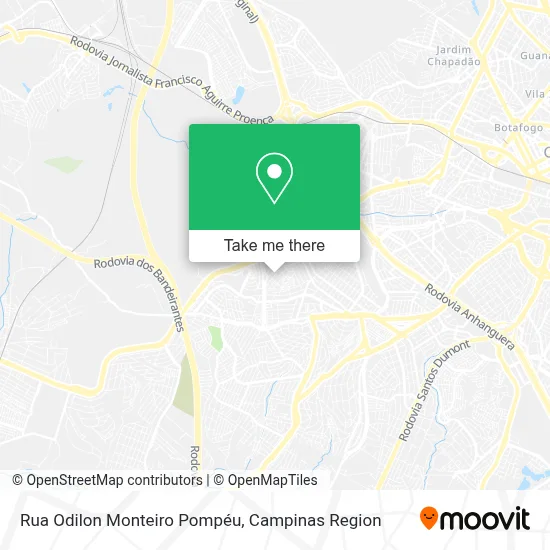 Rua Odilon Monteiro Pompéu map