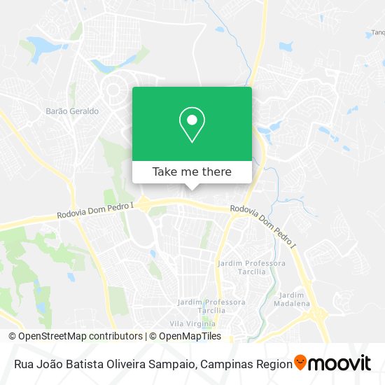 Rua João Batista Oliveira Sampaio map