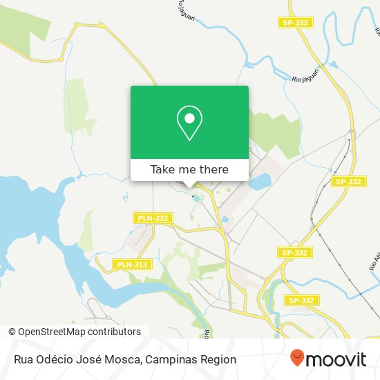 Rua Odécio José Mosca map