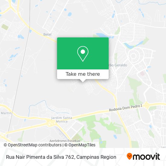 Rua Nair Pimenta da Silva 762 map