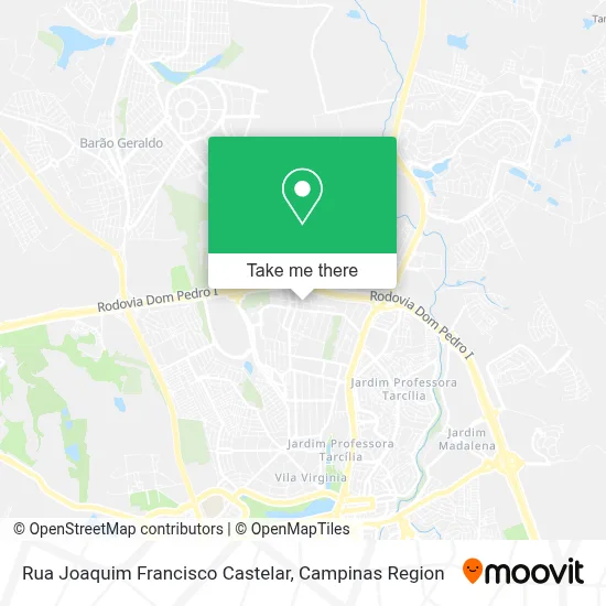 Rua Joaquim Francisco Castelar map