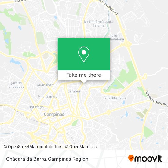 Chácara da Barra map