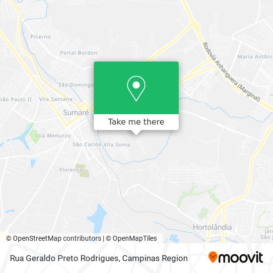 Rua Geraldo Preto Rodrigues map