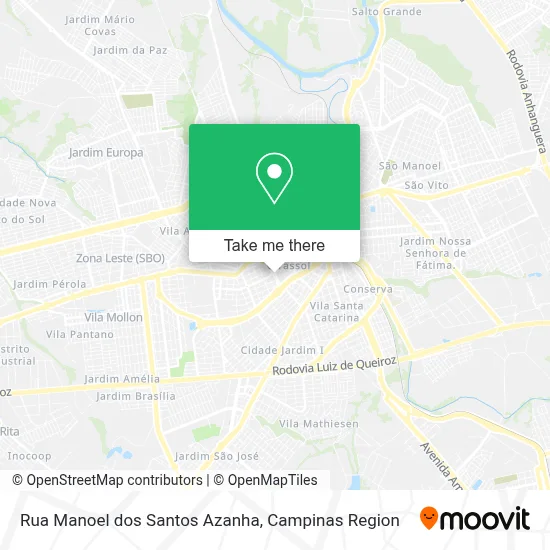 Rua Manoel dos Santos Azanha map