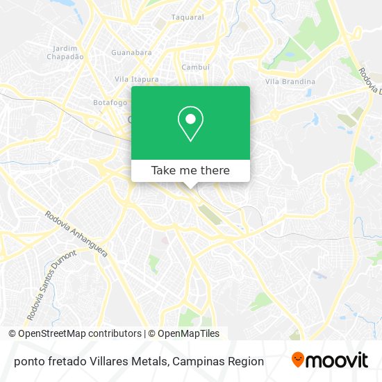 ponto fretado Villares Metals map