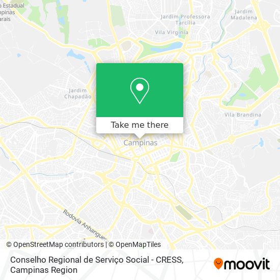 Conselho Regional de Serviço Social - CRESS map