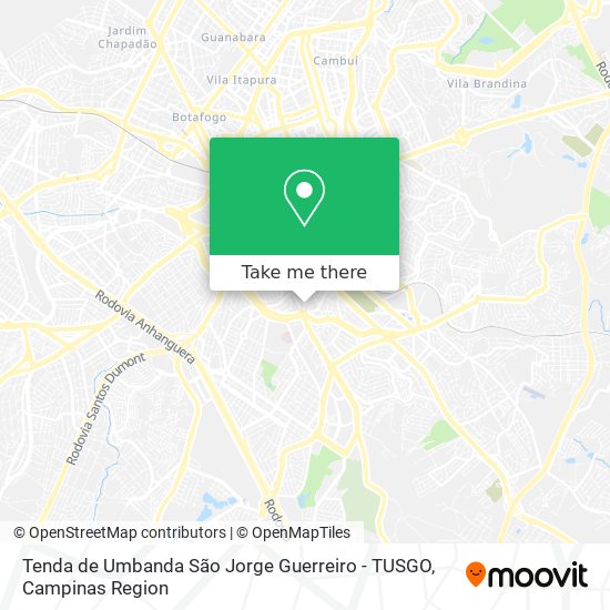 Tenda de Umbanda São Jorge Guerreiro - TUSGO map