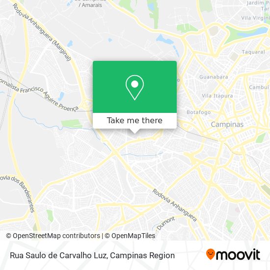 Mapa Rua Saulo de Carvalho Luz