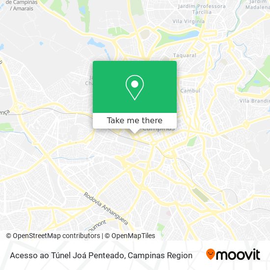 Acesso ao Túnel Joá Penteado map