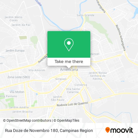 Mapa Rua Doze de Novembro 180