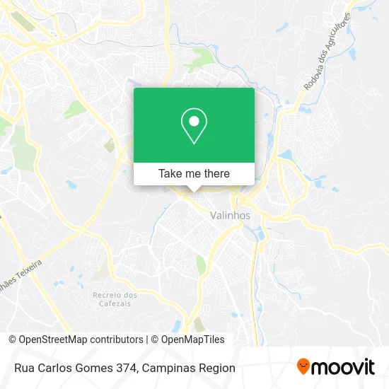 Rua Carlos Gomes 374 map