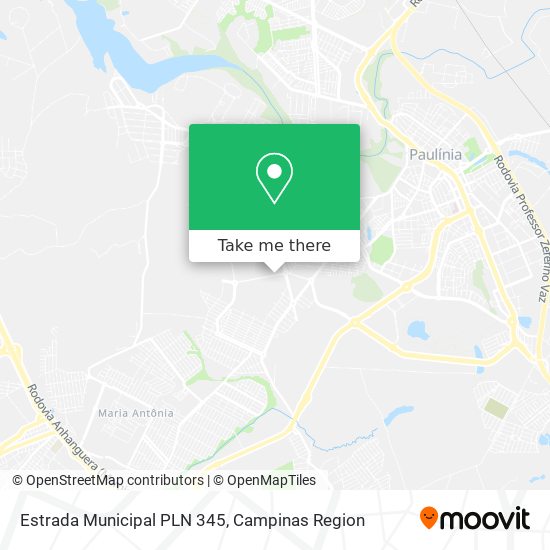 Estrada Municipal PLN 345 map