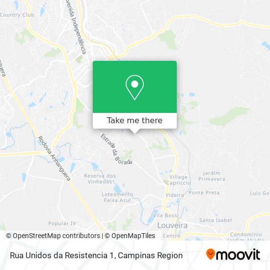 Mapa Rua Unidos da Resistencia 1