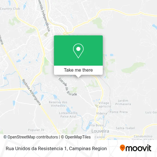 Rua Unidos da Resistencia 1 map