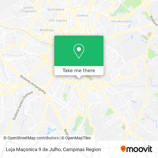 Loja Maçonica 9 de Julho map