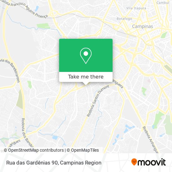Rua das Gardênias 90 map