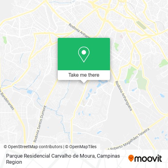 Mapa Parque Residencial Carvalho de Moura