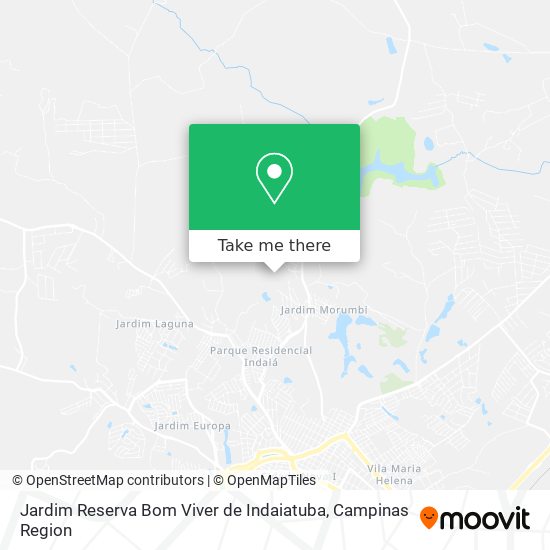 Jardim Reserva Bom Viver de Indaiatuba map
