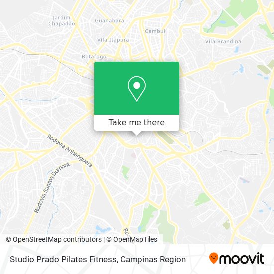 Mapa Studio Prado Pilates Fitness