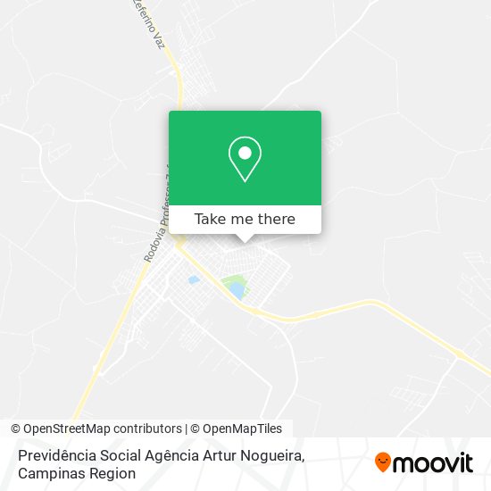 Mapa Previdência Social Agência Artur Nogueira
