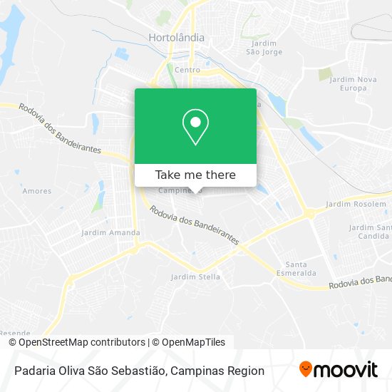 Padaria Oliva São Sebastião map