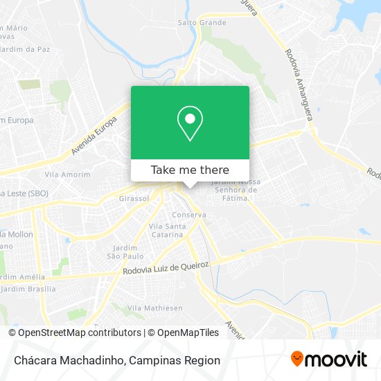 Chácara Machadinho map