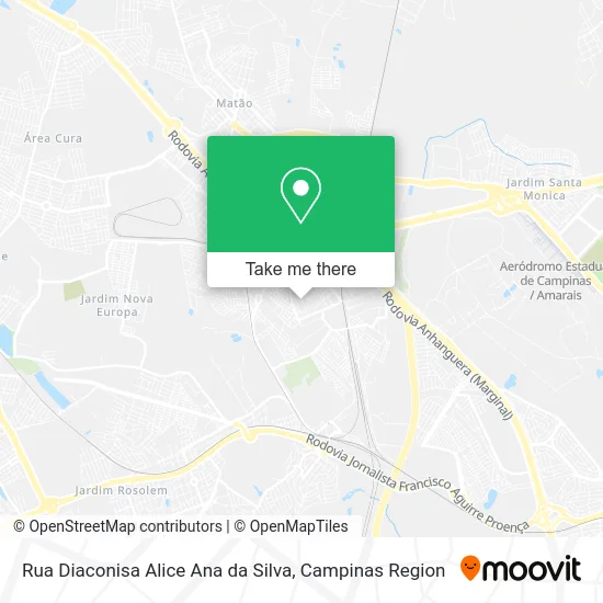 Rua Diaconisa Alice Ana da Silva map