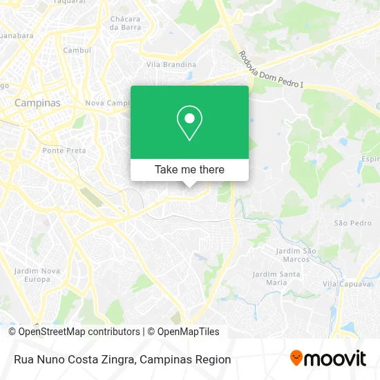 Rua Nuno Costa Zingra map