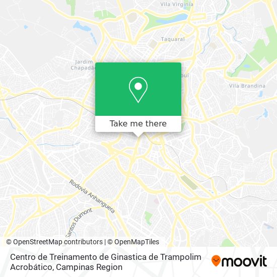 Centro de Treinamento de Ginastica de Trampolim Acrobático map