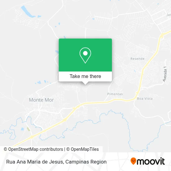 Rua Ana Maria de Jesus map