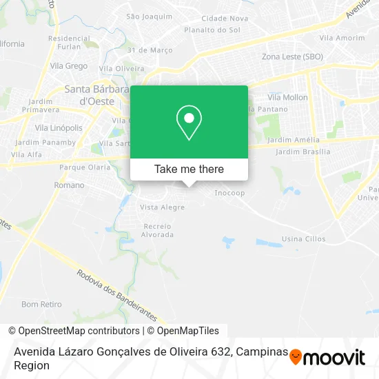 Avenida Lázaro Gonçalves de Oliveira 632 map