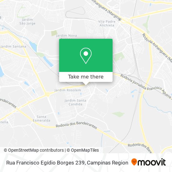 Rua Francisco Egídio Borges 239 map