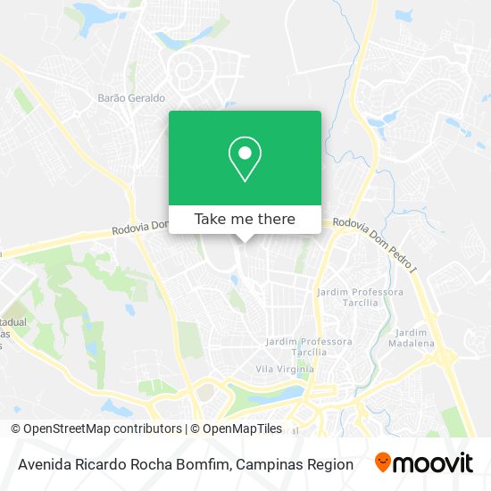Mapa Avenida Ricardo Rocha Bomfim