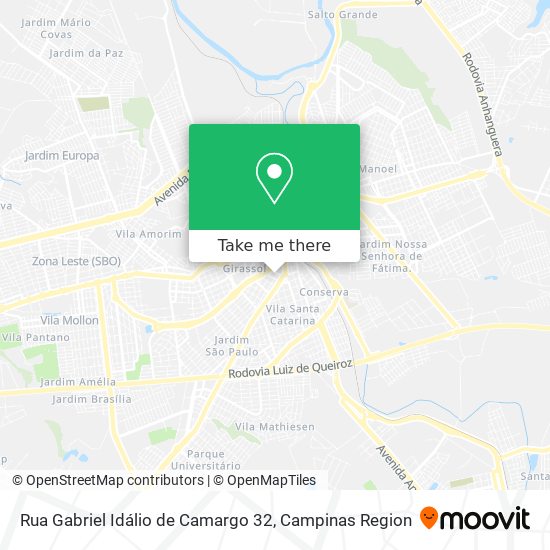 Rua Gabriel Idálio de Camargo 32 map