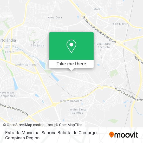 Estrada Municipal Sabrina Batista de Camargo map