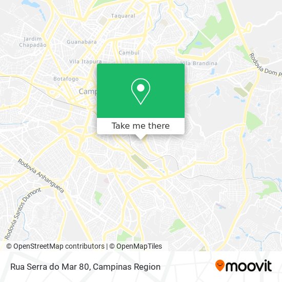 Rua Serra do Mar 80 map