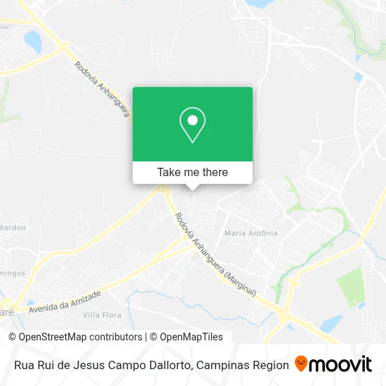 Rua Rui de Jesus Campo Dallorto map