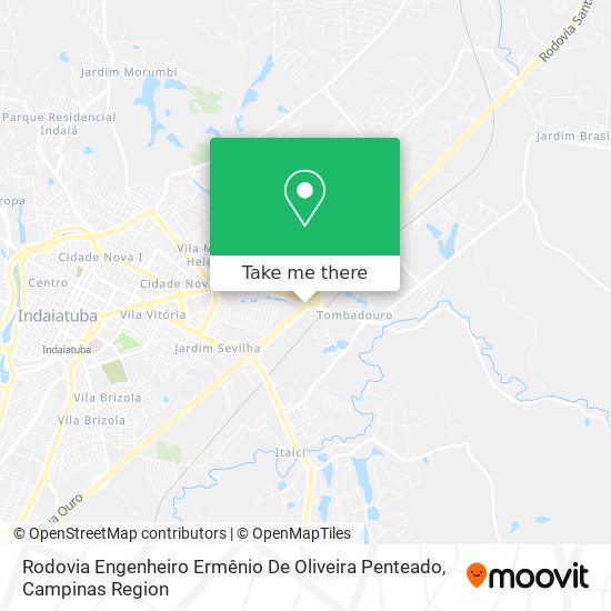 Rodovia Engenheiro Ermênio De Oliveira Penteado map