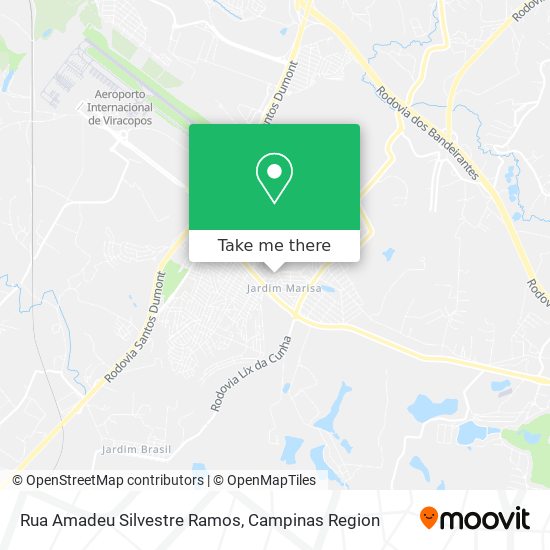 Rua Amadeu Silvestre Ramos map