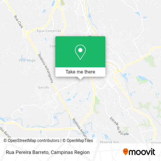 Rua Pereira Barreto map