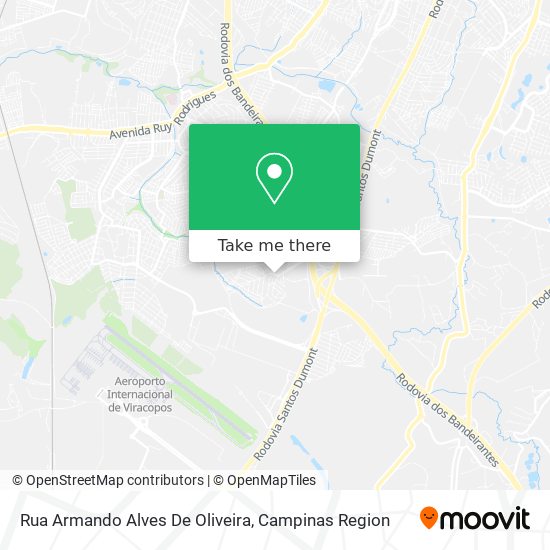 Rua Armando Alves De Oliveira map