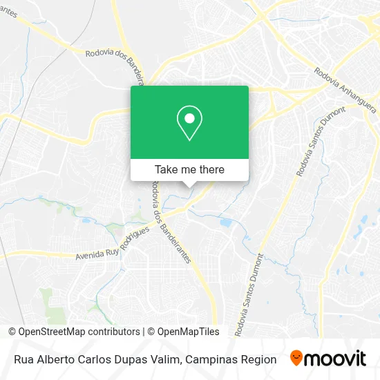 Rua Alberto Carlos Dupas Valim map