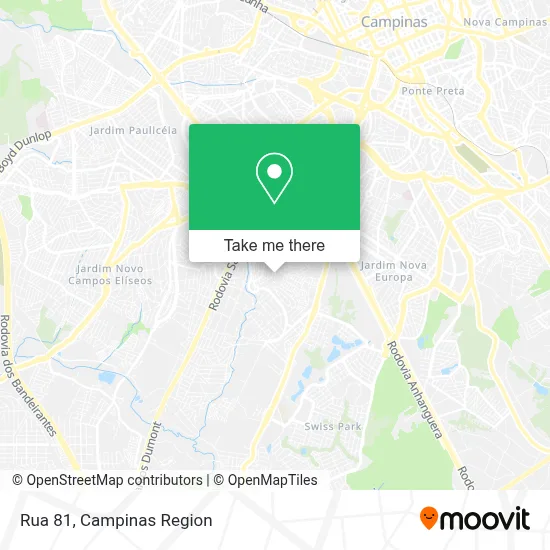 Rua 81 map