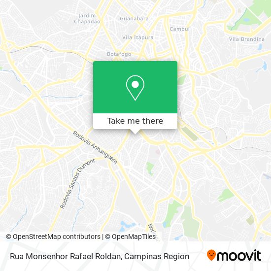 Mapa Rua Monsenhor Rafael Roldan