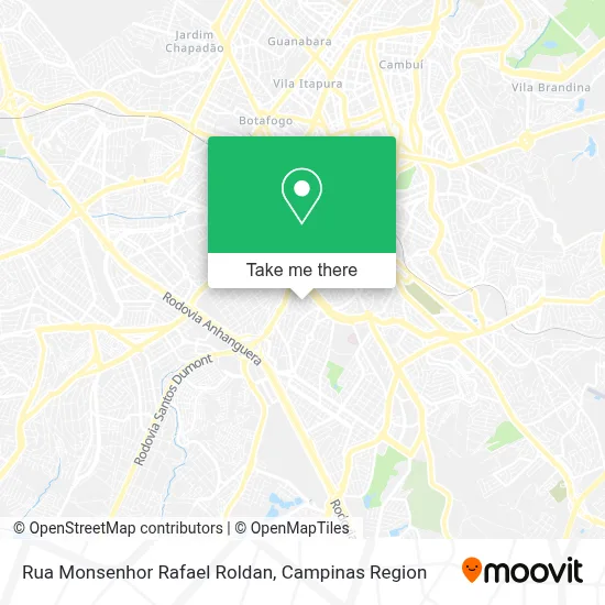 Rua Monsenhor Rafael Roldan map