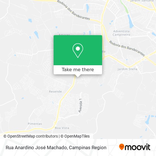 Rua Anardino José Machado map