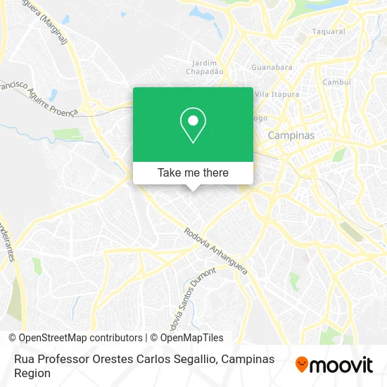 Rua Professor Orestes Carlos Segallio map