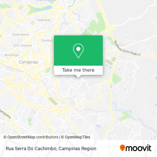 Mapa Rua Serra Do Cachimbo