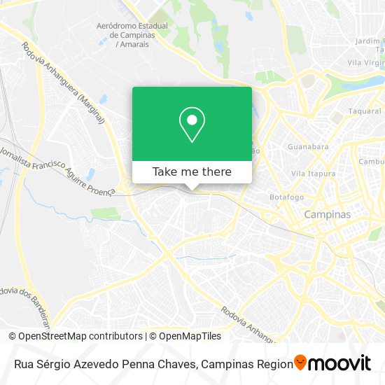 Mapa Rua Sérgio Azevedo Penna Chaves