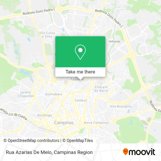 Rua Azarias De Melo map